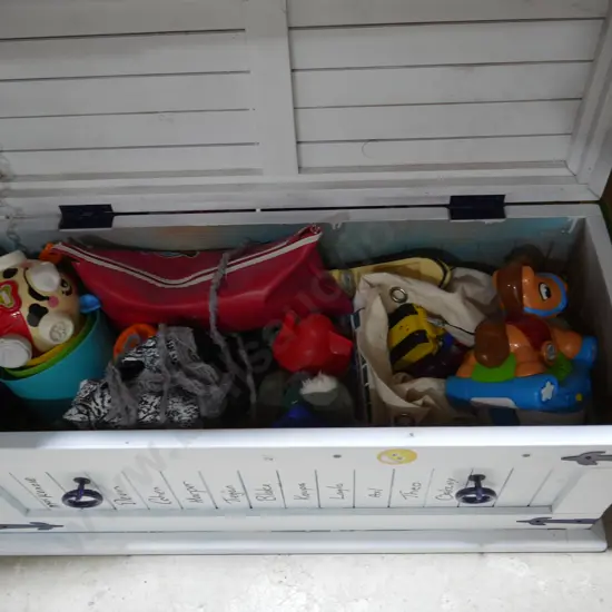 Toy box and contents