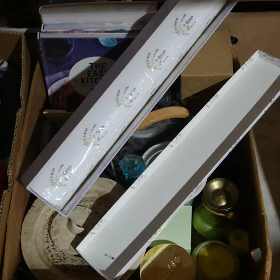 Recipe books, candles etc