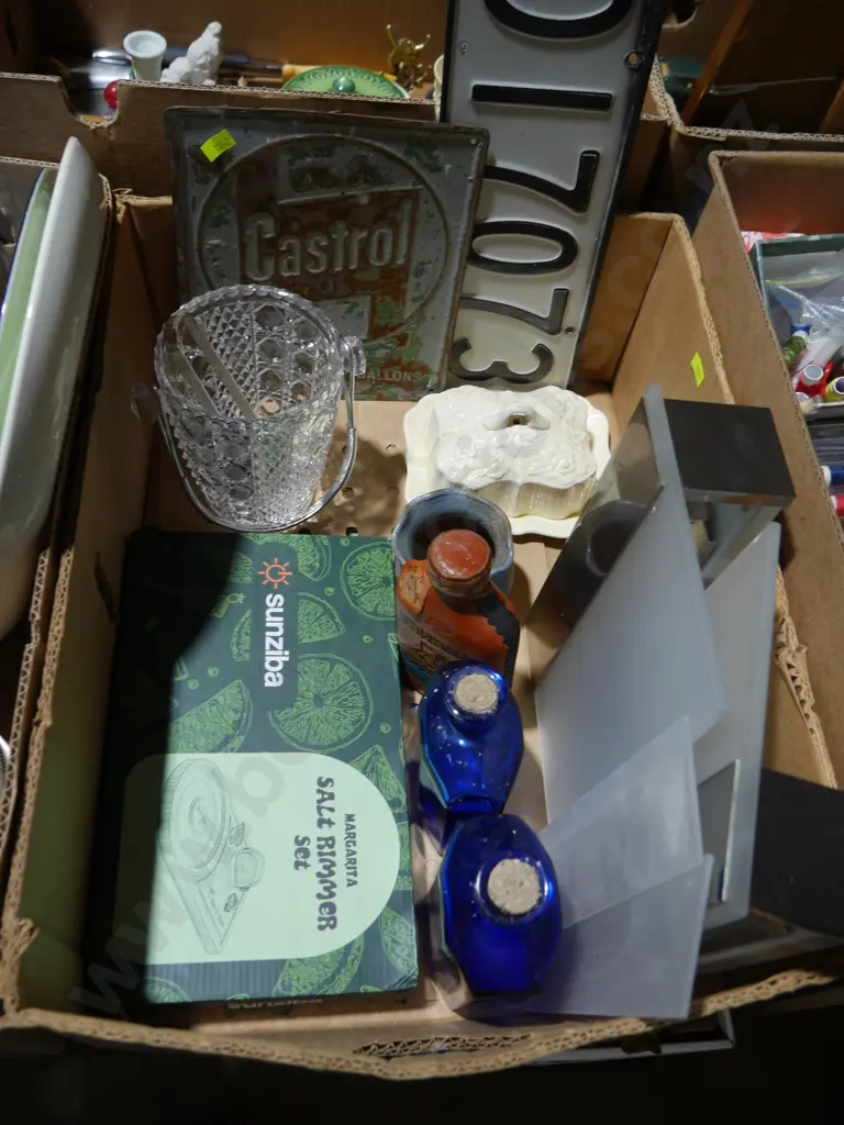 Margarita salt rimmer set, crystal ice bucket etc Image 1++