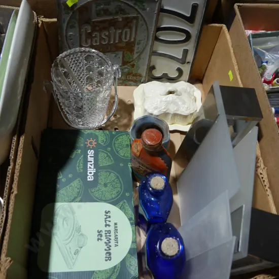 Margarita salt rimmer set, crystal ice bucket etc