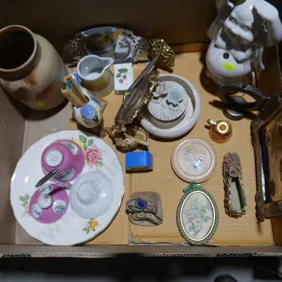 Buddha incense holder, pottery vase etc