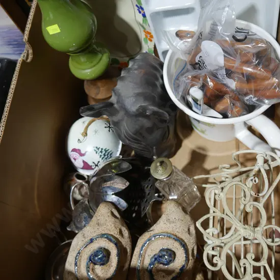Pottery horsehead ornament , EP etc