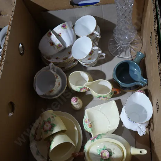 China, crystal vase etc