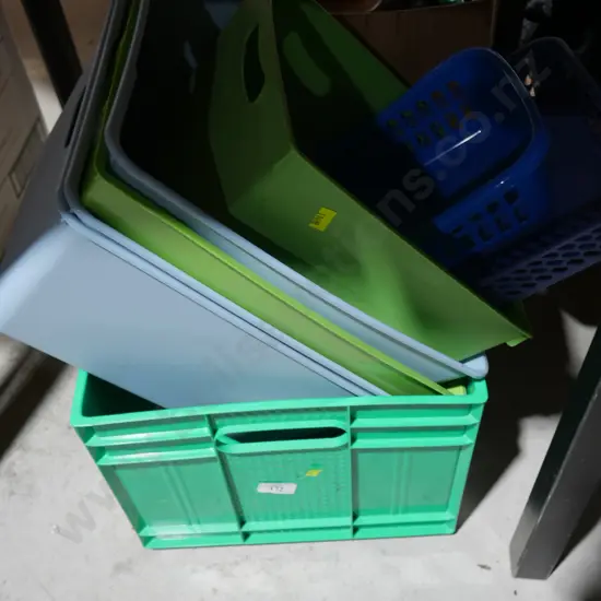Plastic storage bins