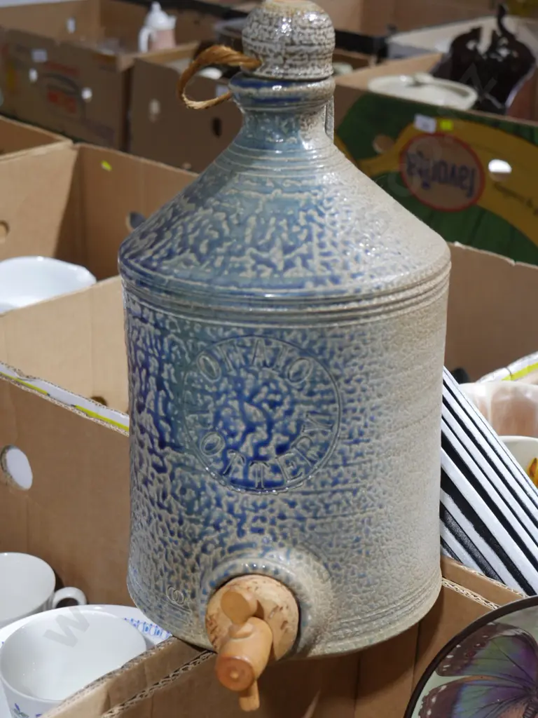 NZ pottery casserole dish, wine decanter etc Image 1++