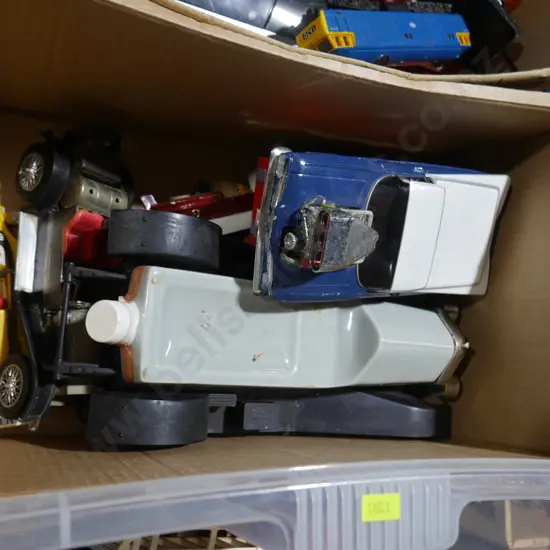 Toy cars, car decanter
