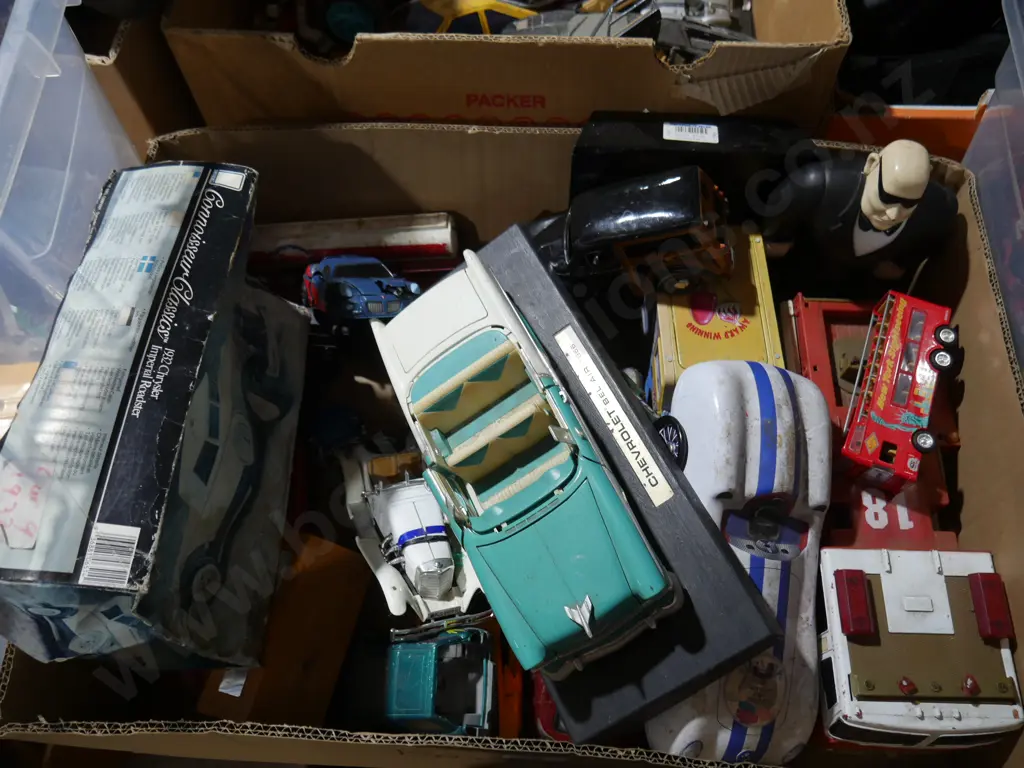 Box of toy vehicles Image 1++