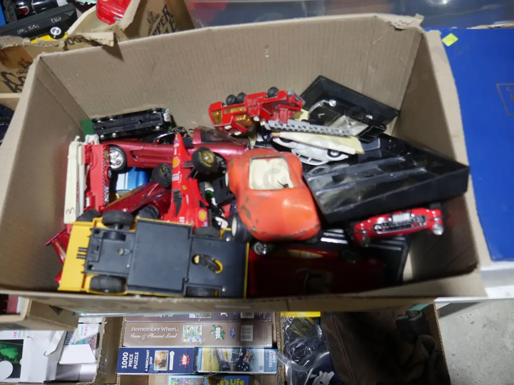 Box of toy vehicles Image 1++