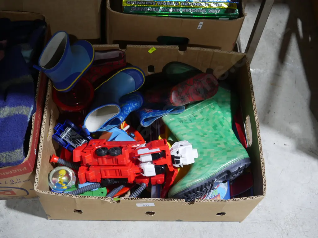 Children's gumboots, toys etc Image 1++