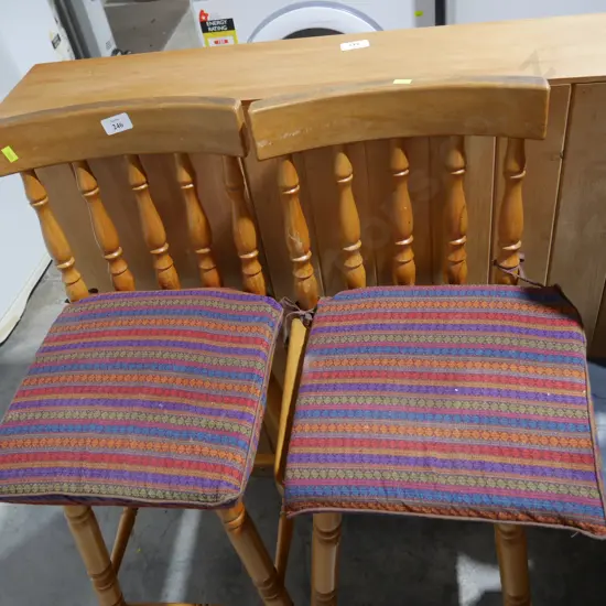 Two bar stools