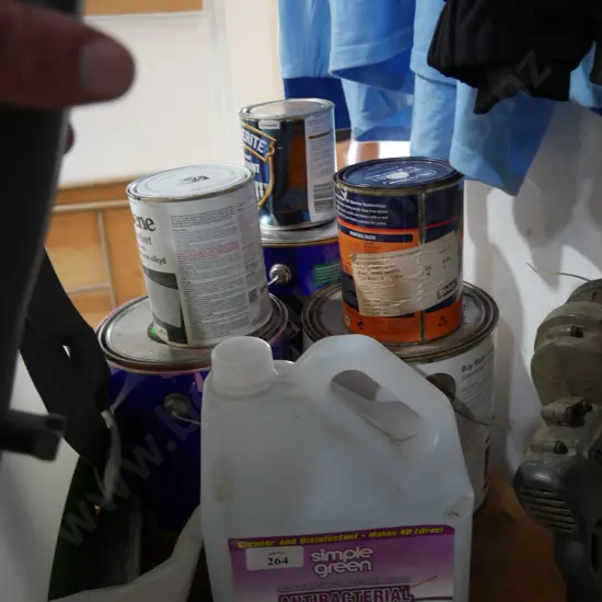 Tins of paint