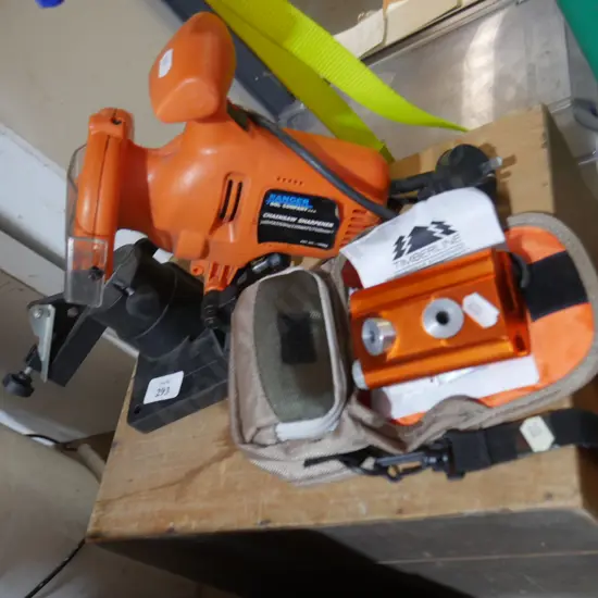 Chainsaw sharpener etc