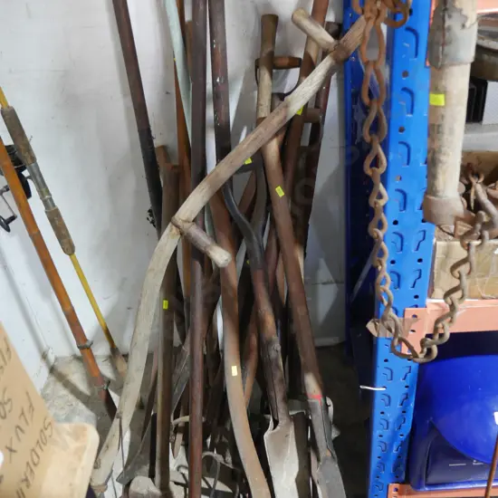 Large assortment of garden tools