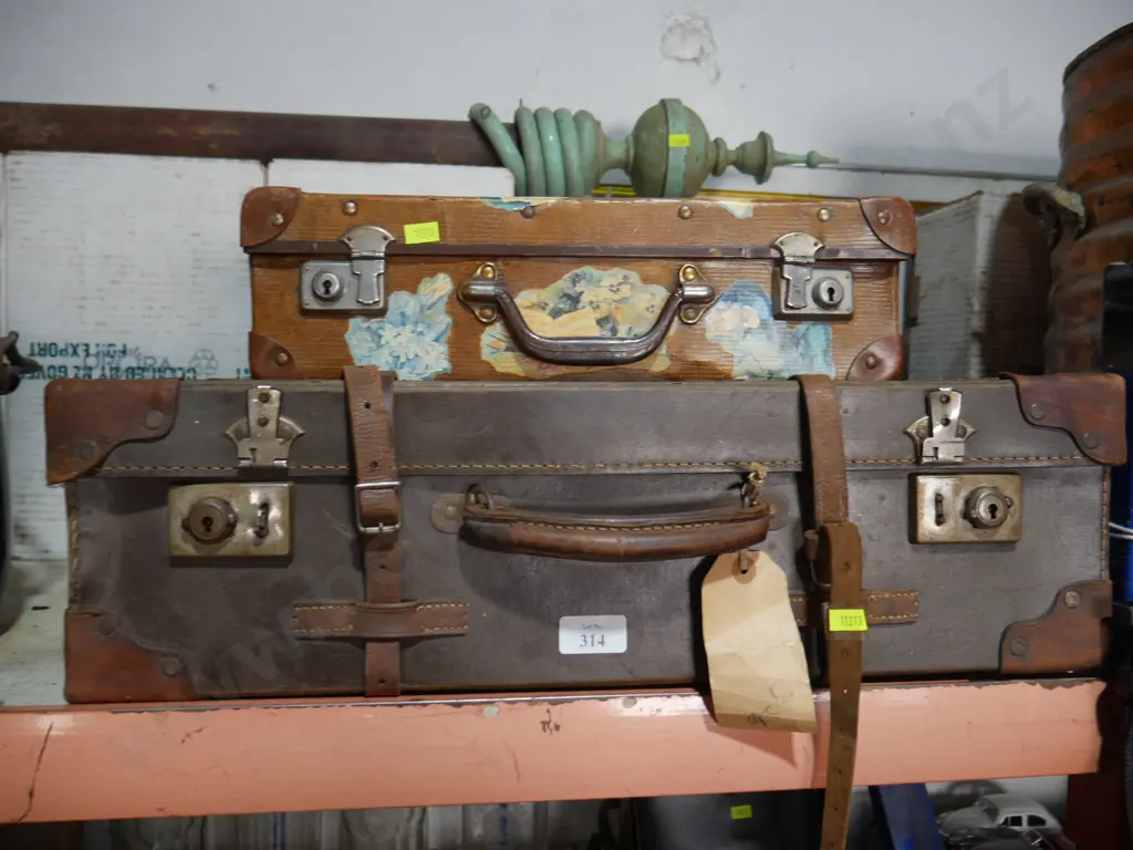 Leather suitcase etc Image 1++