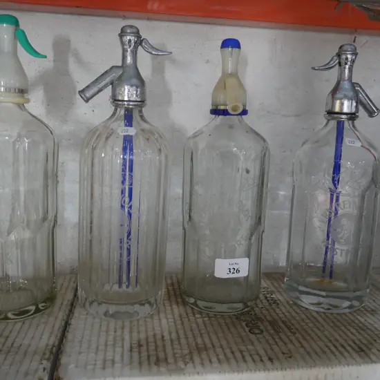 Four soda syphons