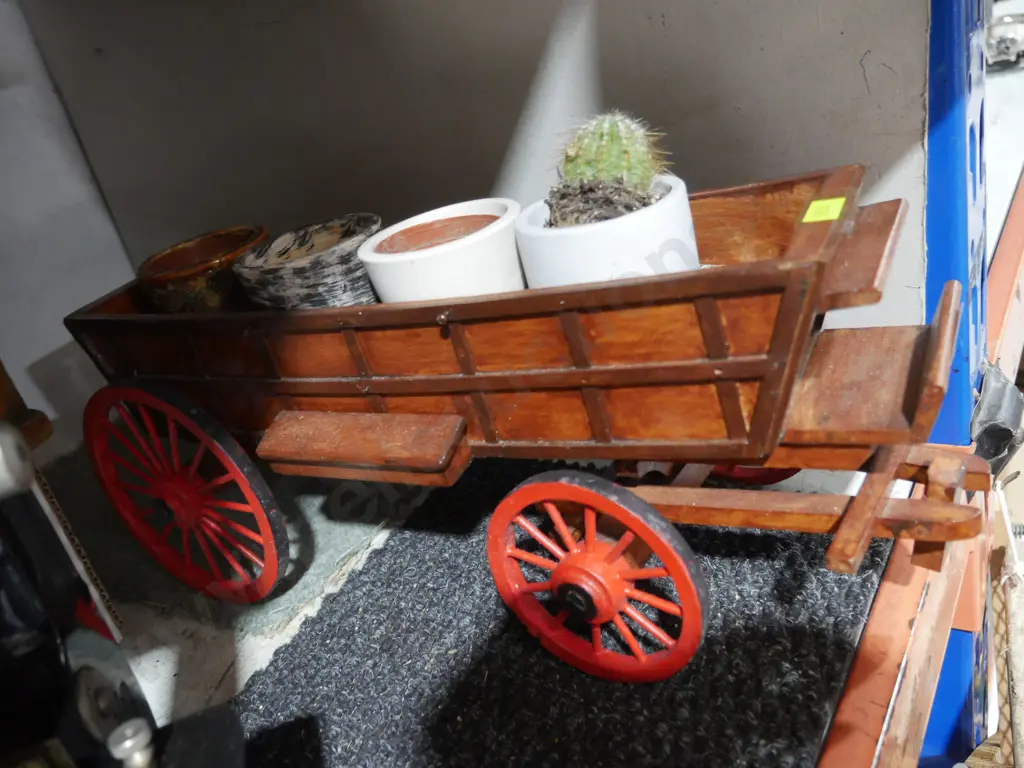 Wagon and cactus plant Image 1++