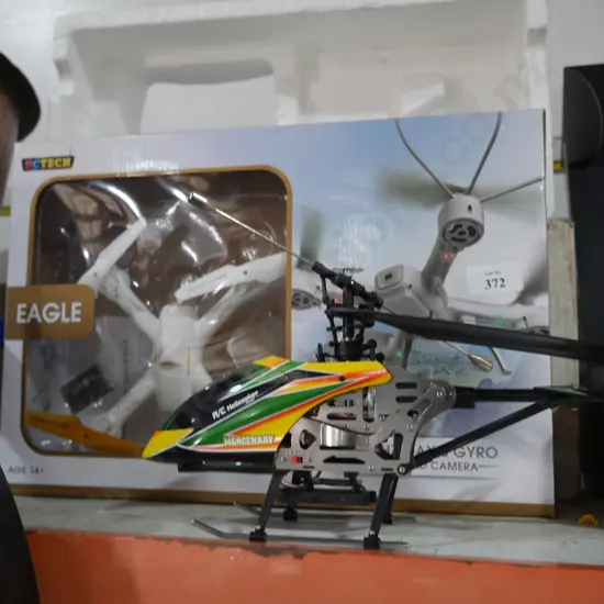 RC helicopter, drone
