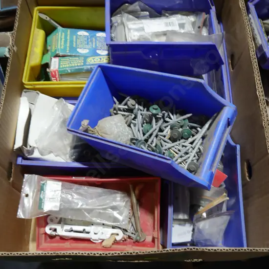Box of garage sundries