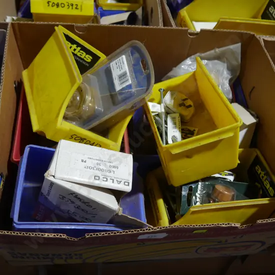 Box of garage sundries