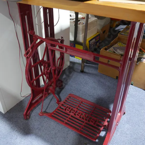 Singer sewing machine base table