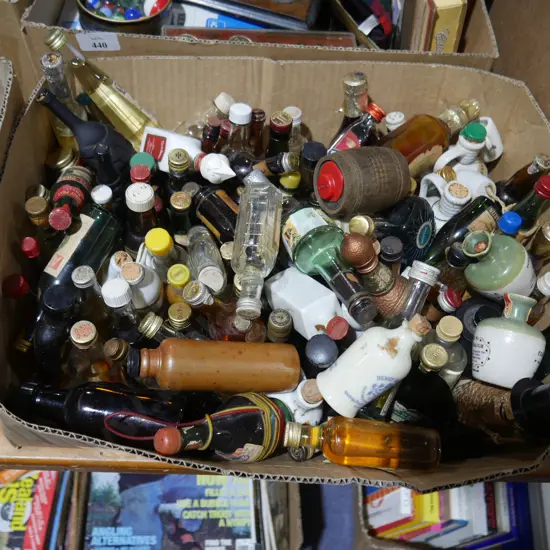 Assorted mini liqueur bottles