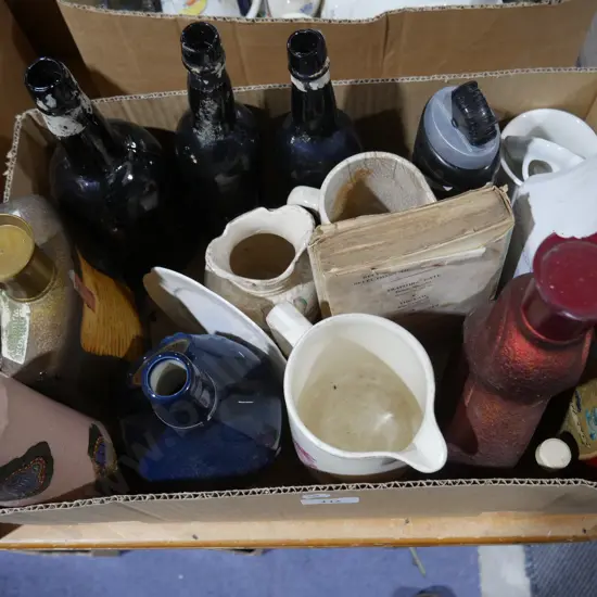Assorted bottles etc