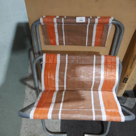 Two fold up stools