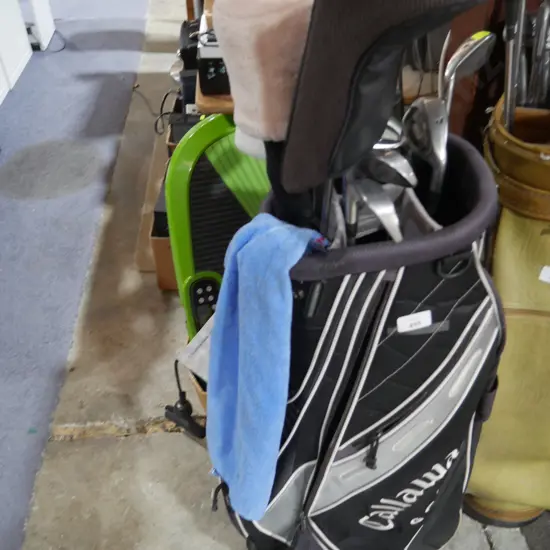 Golf bag and clubs