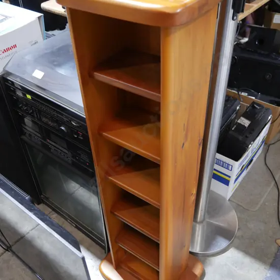 Wooden CD Tower