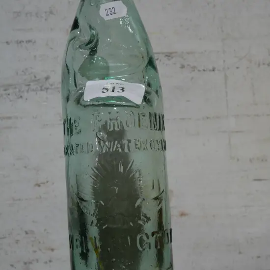 Glass marble bottle - Phoenix Wellington