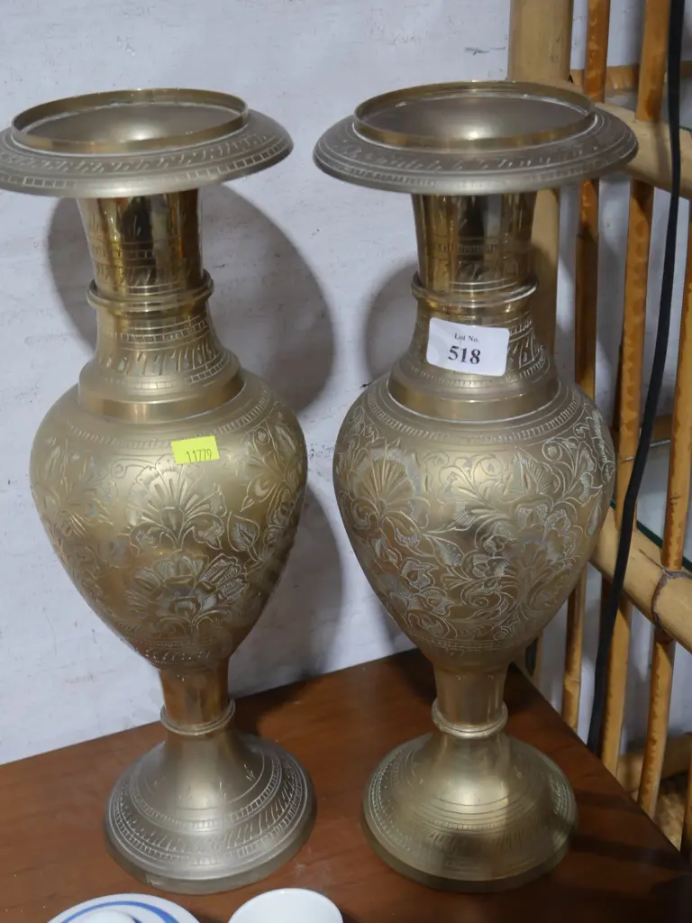 Two brass vases Image 1++