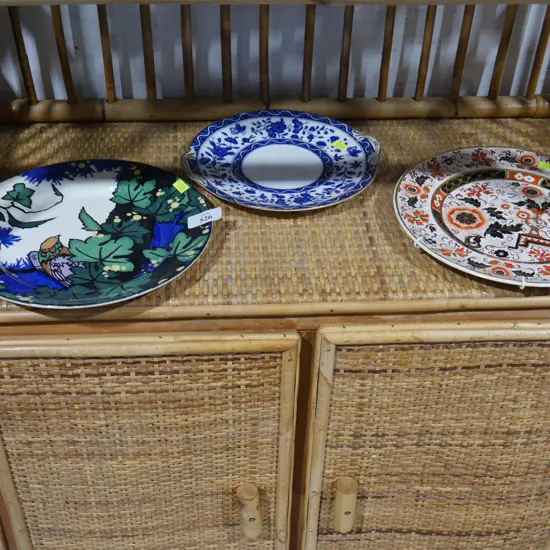 Three plates, Royal Doulton, Masons