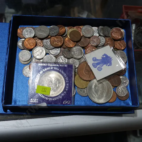 Assorted coins