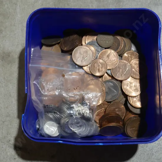 Assorted coins