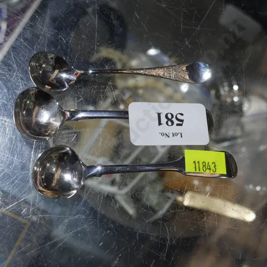 3 sterling silver spoons
