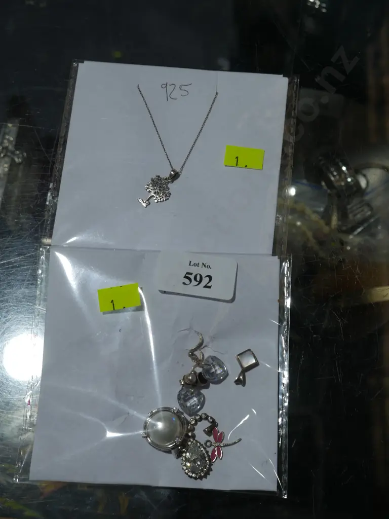 Silver necklace etc Image 1++