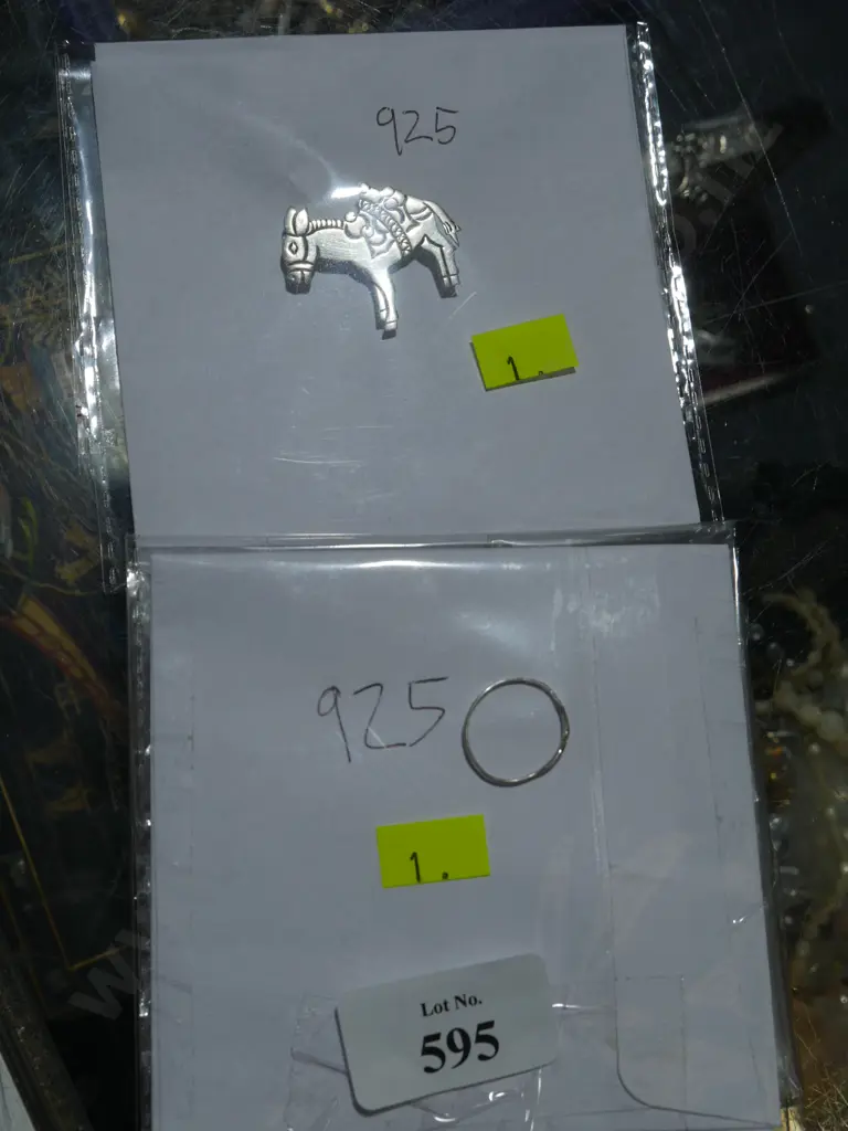 Silver ring and brooch Image 1++