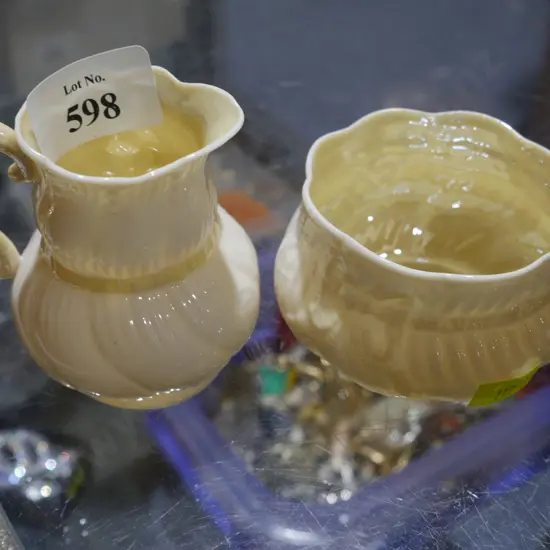 Belleek jug & bowl