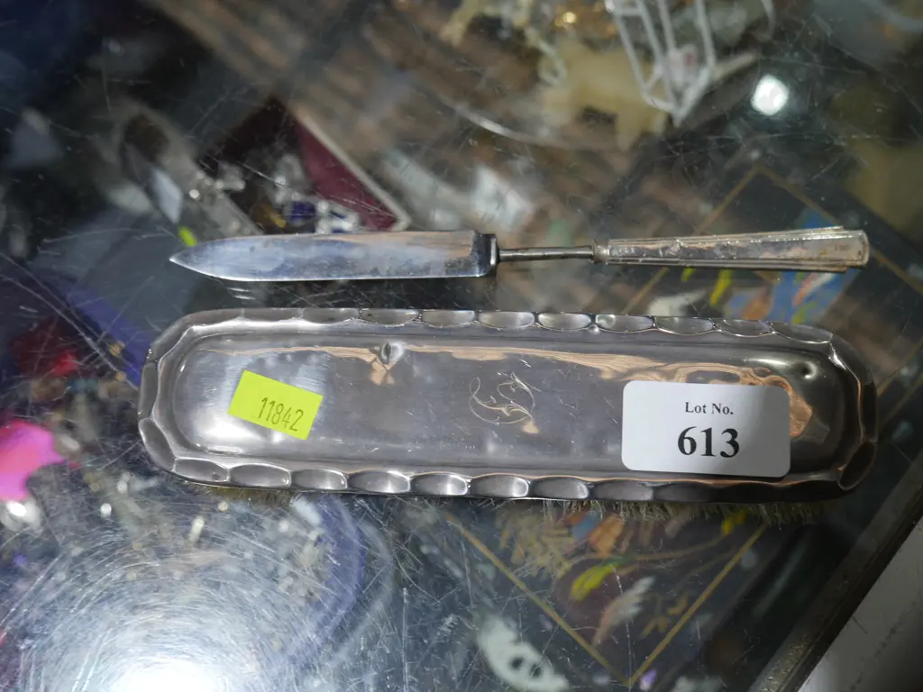 Sterling silver backed brush etc Image 1++