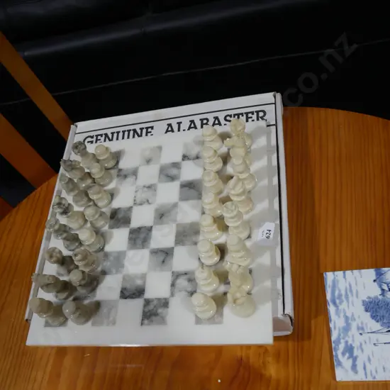 Alabaster chess set