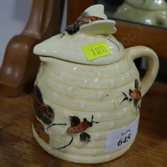 Tropic bee orange blossom honey ceramic jar