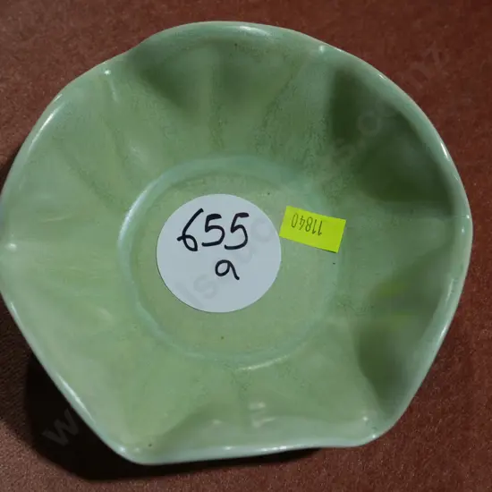 Crown Lynn fluted dish, number 738