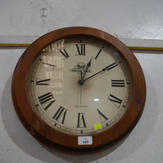 Station road wall clock