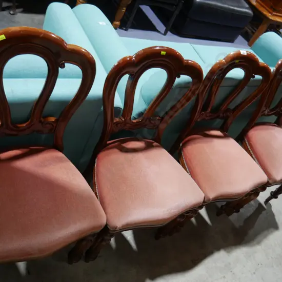 Four dining chairs