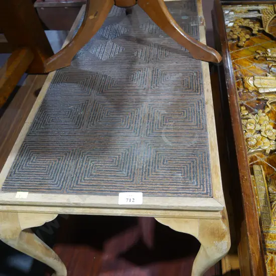 Copper top coffee table