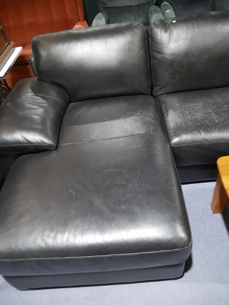 Leather L shaped sofa Image 1++