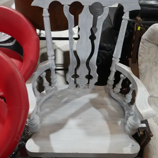 White painted rocking chair