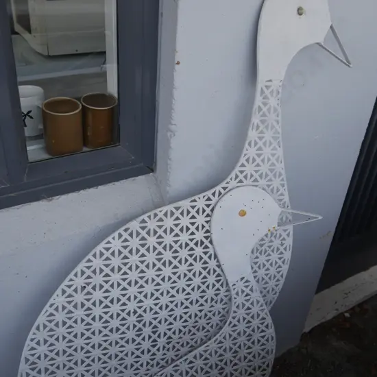 Metal bird ornaments