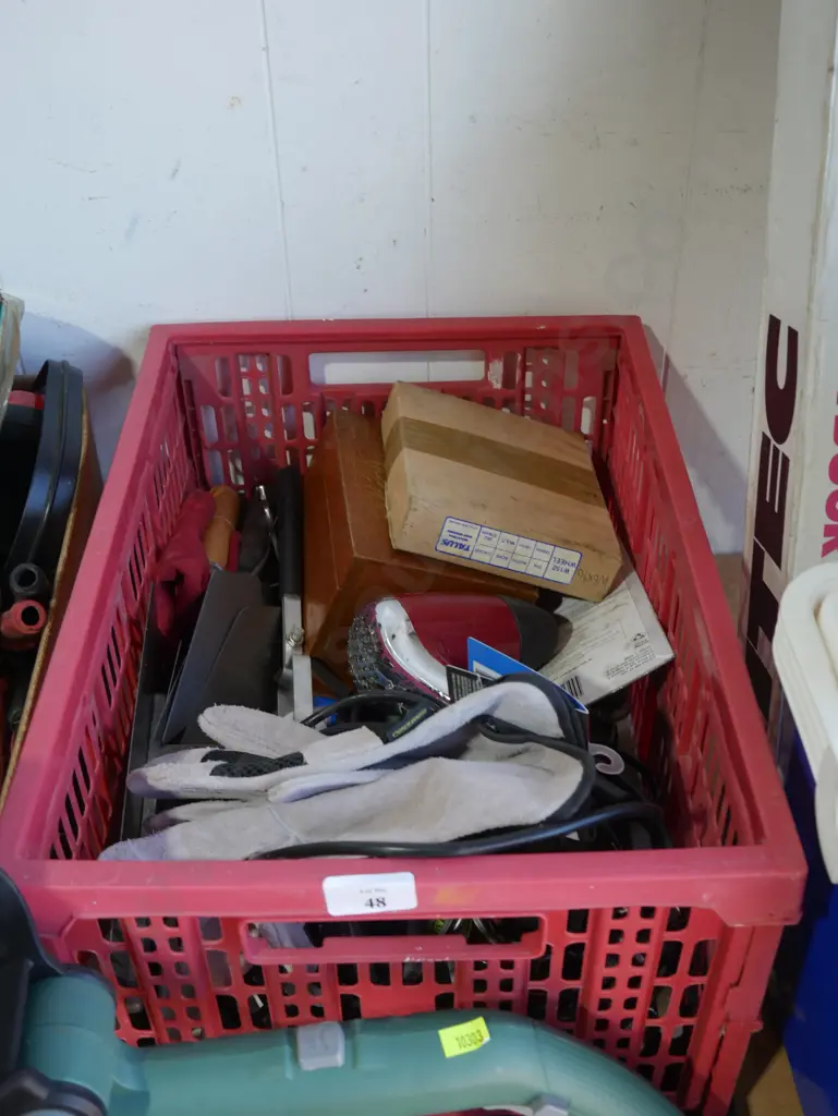 Crate of garage sundries Image 1++