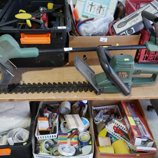 Hedge trimmer and line trimmer